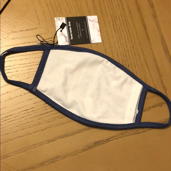 2 for $20! BLUE DOTTED FACE MASK - Picture 3 of 7